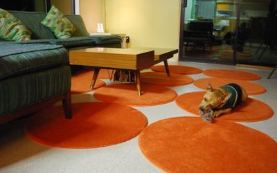 Mid-Mod Dot Rug