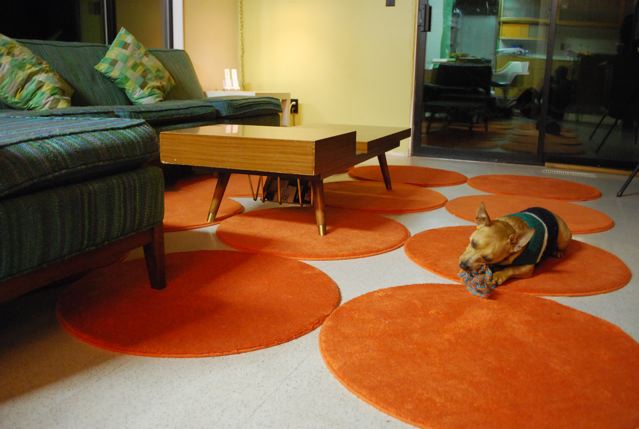 Mid-Mod Dot Rug